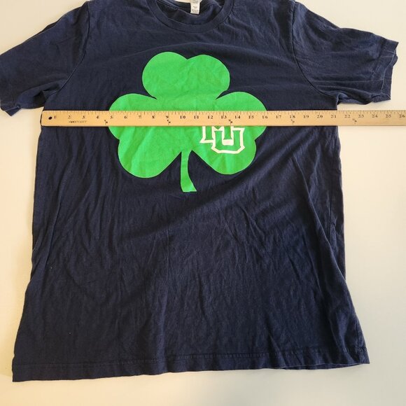 University Of Missouri T-Shirt Mizzou Clover‎ St. Patrick's Day Blue Mens XL - Picture 8 of 8